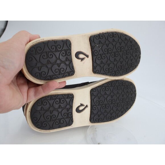 OluKai Women's Pehuea Shoe Size 7.5 Slip On Loafer Flats Gray Mesh Convertible - Picture 10 of 15